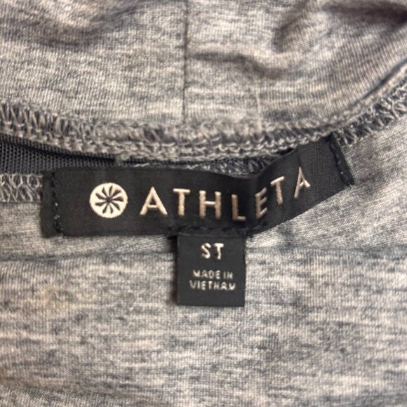 Athleta Industry Turtleneck Midi Dress Womens ST 352696 Heather Gray Merino Wool - Picture 5 of 6